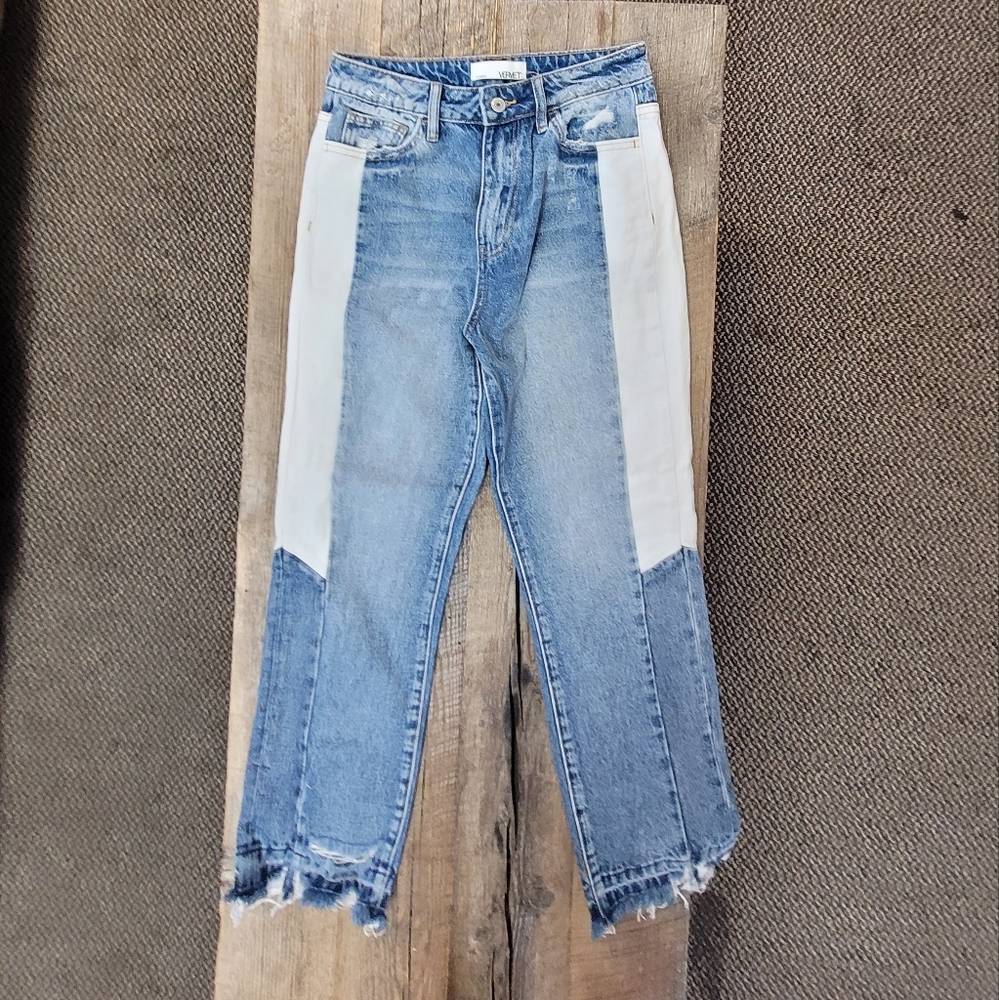 Vervet Color Panel Jeans